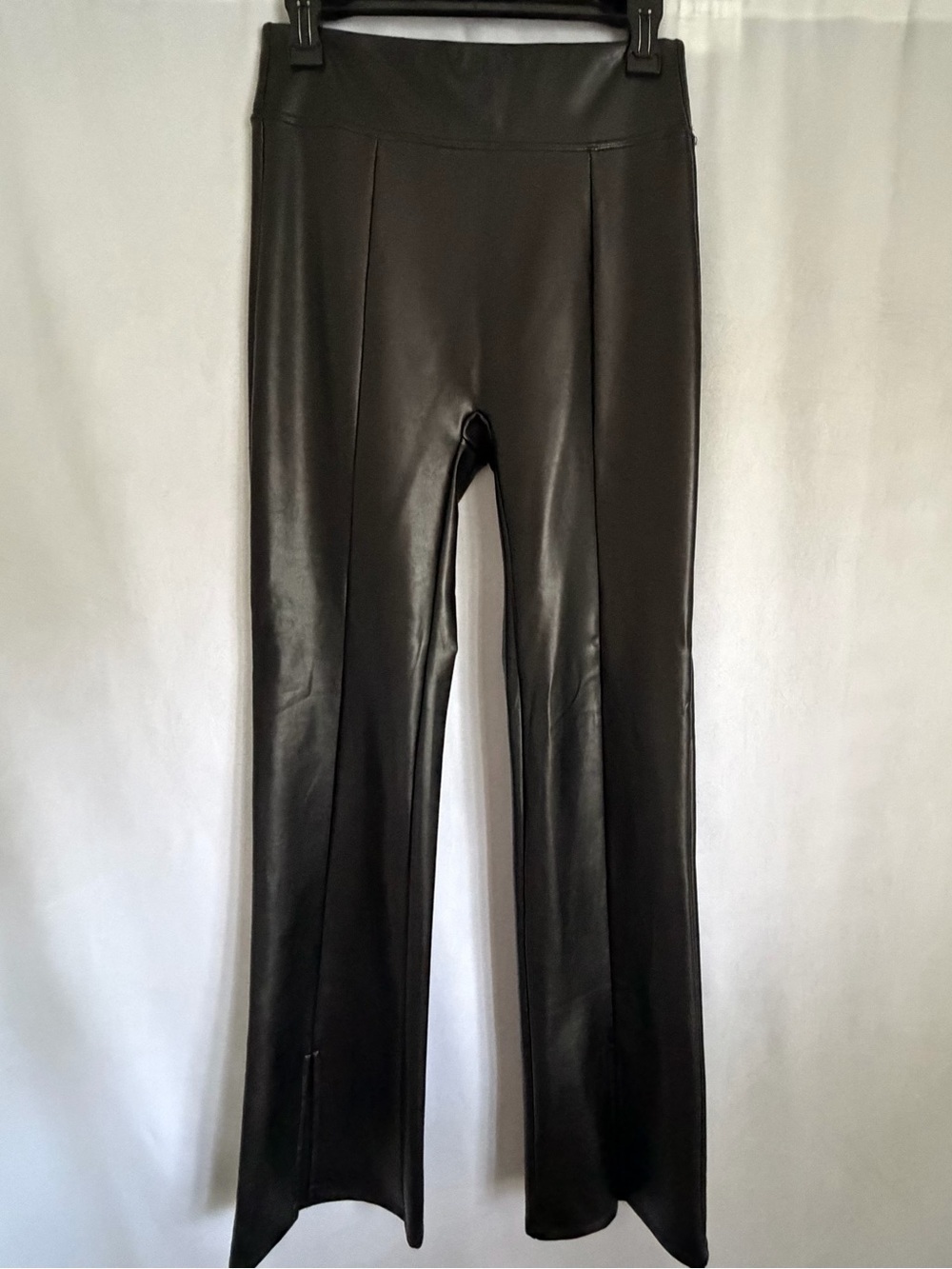 Abercrombie & Fitch Leggings Womens M Black Faux Leather High Rise Moto Grunge